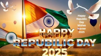 Happy Republic Day Wishes Banner 2025